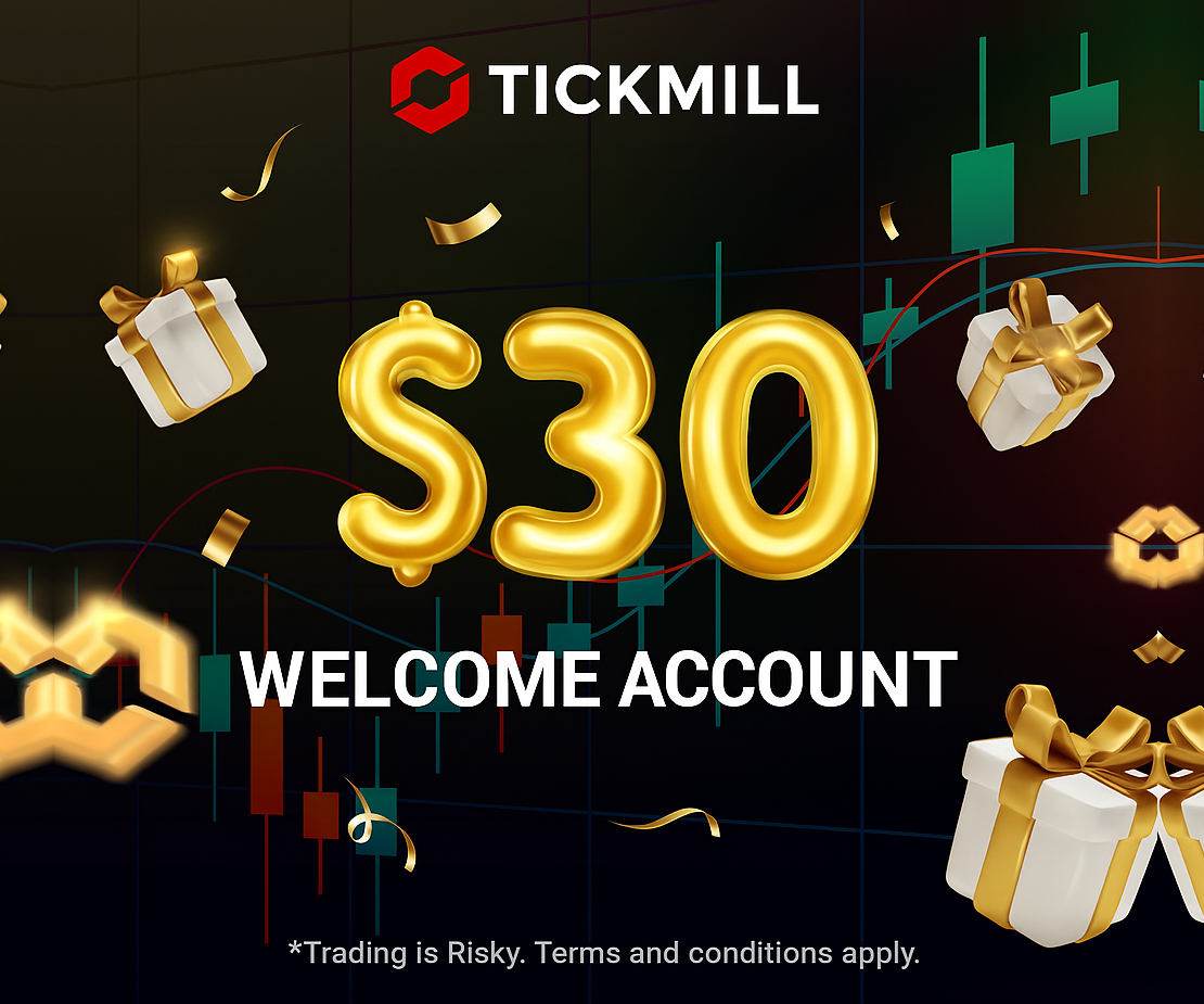 Tickmill - Tickmill Bonus $30 Senza Deposito