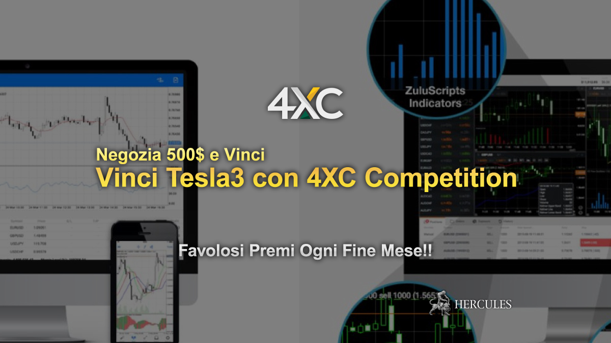 4XC - Partecipa alla competizione e vinci una TESLA3 con 4XC ogni mese!!!