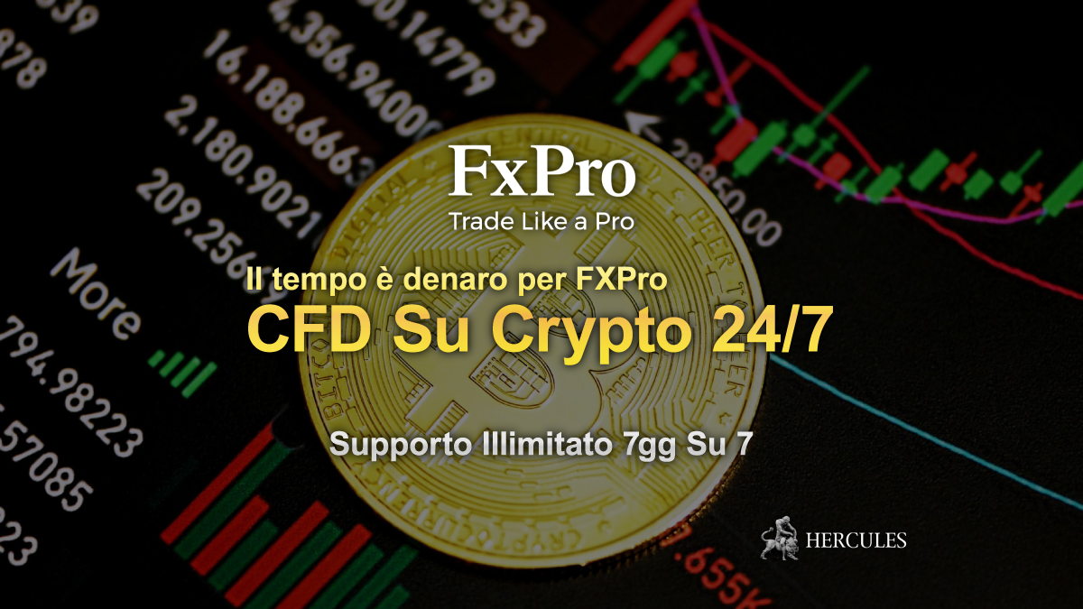 FxPro - CFD su Crypto 24 ore su 24, 7 giorni su 7 con FxPro