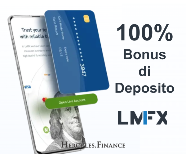 LMFX - Bonus di deposito del 100% Lmfx