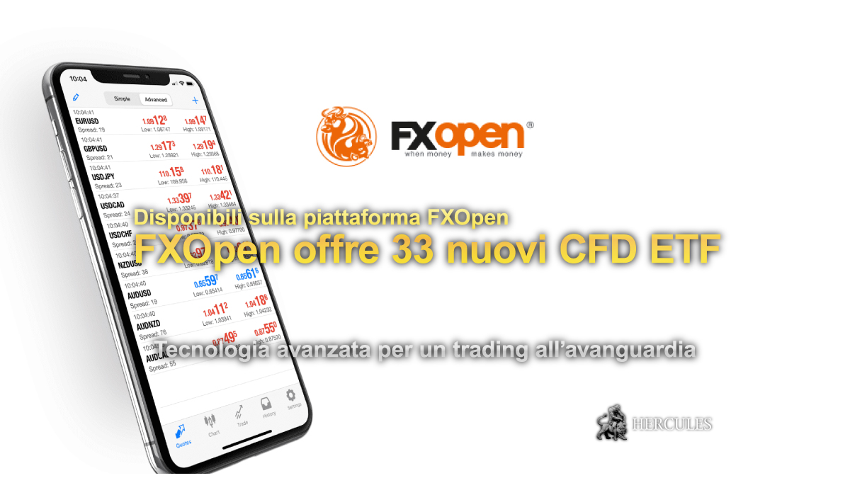 FXOpen - Novità 2022, FXOpen offre 33 nuovi CFD ETF