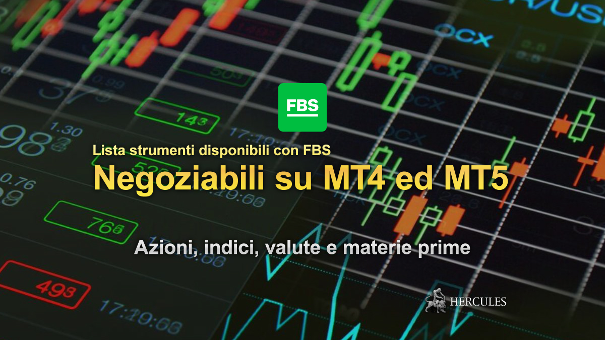 FBS - Investire con FBS, lista strumenti finanziari disponibili