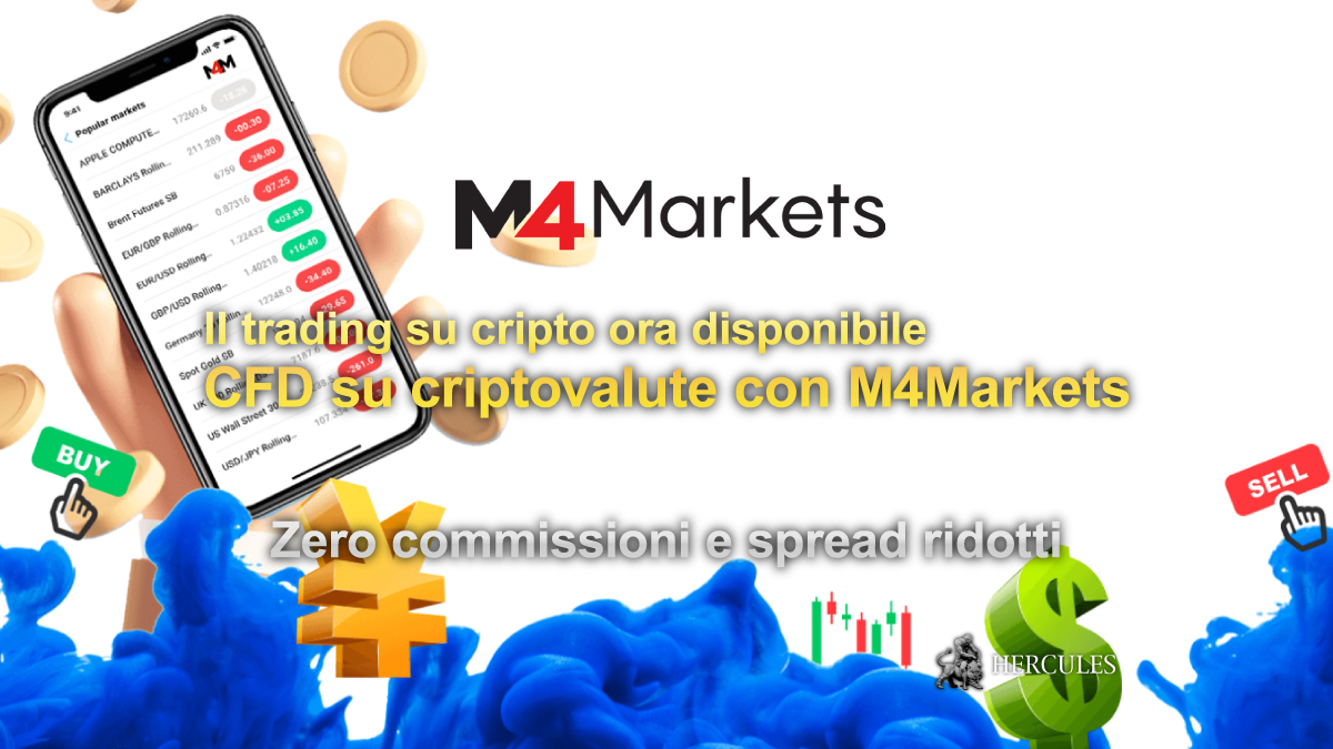 M4Markets - M4Markets lancia CFD su criptovalute