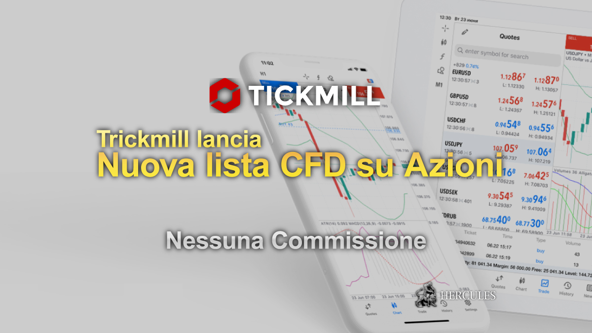 Tickmill - Nuovi strumenti CFD su azioni offerti da Tickmill