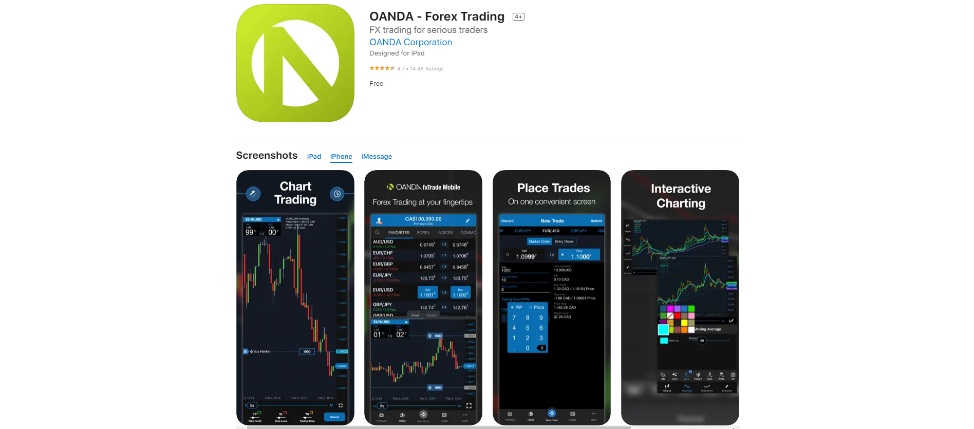 oanda mobile app