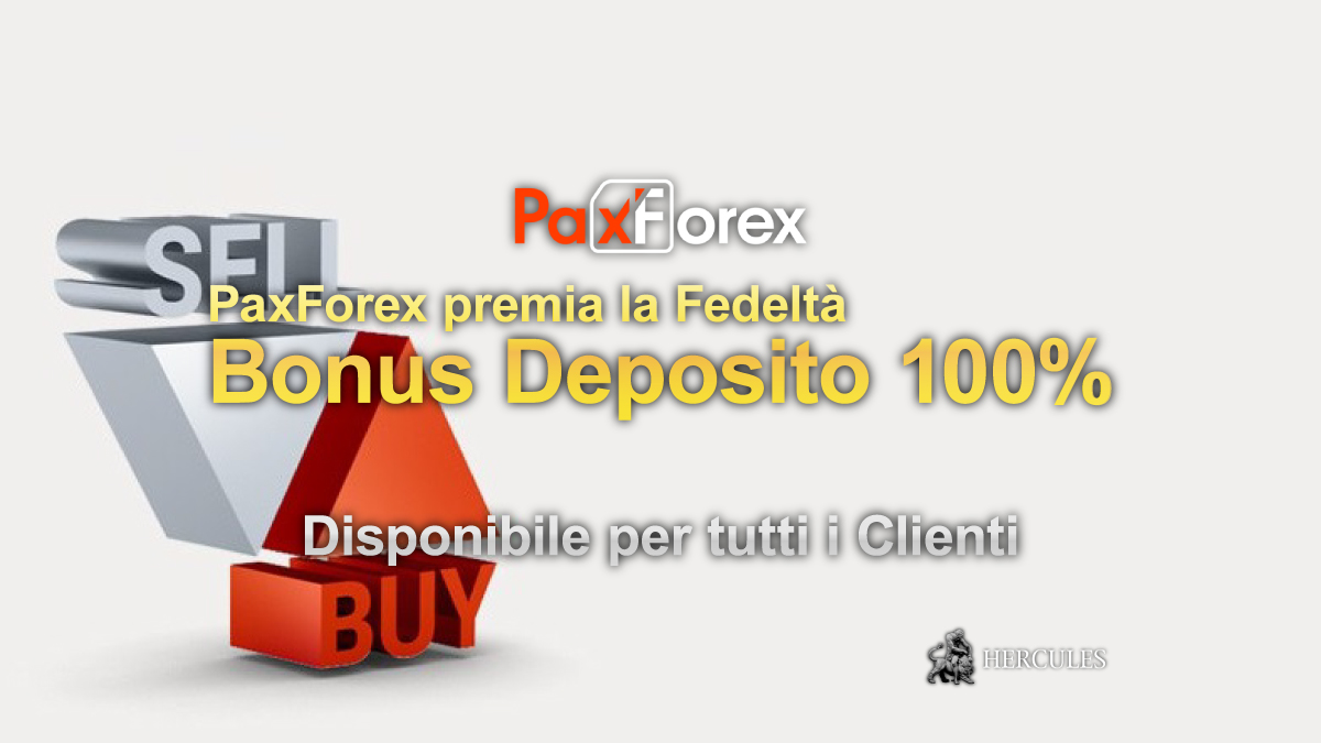 PaxForex - Come ricevere il Bonus Fedeltà del 100% su deposito di PaxForex su un conto MT4?