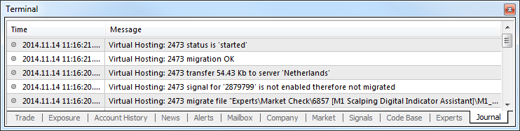 how to set up vps for mt4 and mt5 terminal log