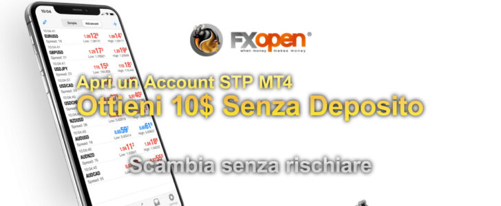 Bonus di 10$ Senza Deposito FXOpen