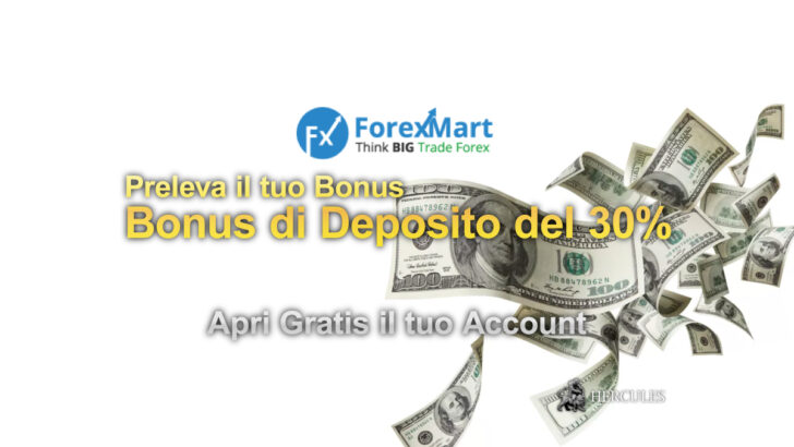 Bonus di Deposito del 30% ForexMart