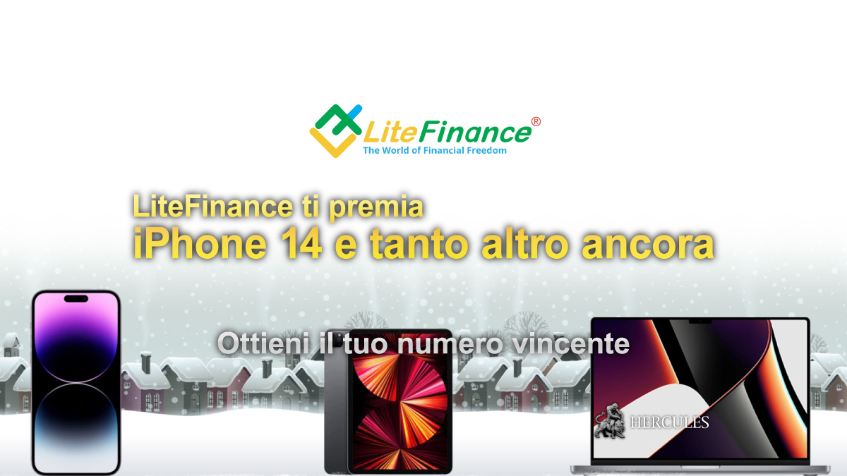 LiteFinance - Regali per il Nuovo Anno da LiteFinance - MacBook Pro 16, iPad Pro, iPhone 14 Pro Max ed altro ancora