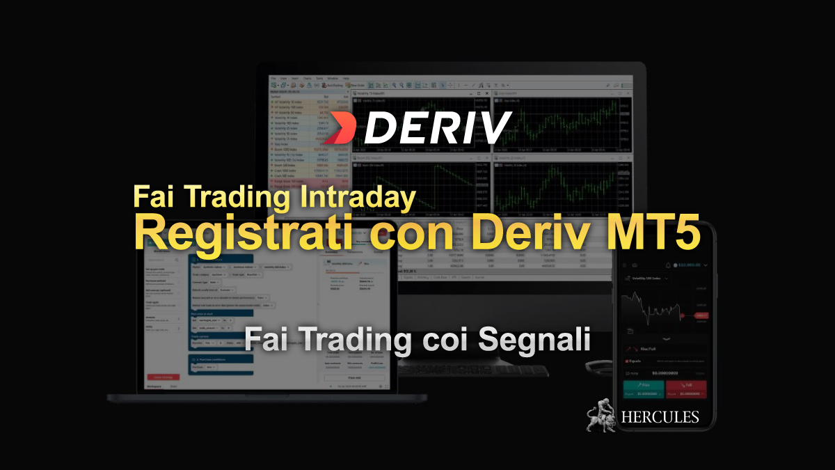 Deriv - Come Iscriversi ai Segnali di Trading Intraday ? - Segnali Deriv MT5