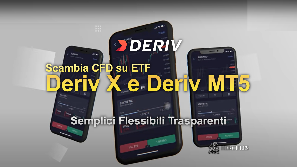 Deriv - Ora tu puoi investire in ETF attraverso Deriv X e Deriv MT5