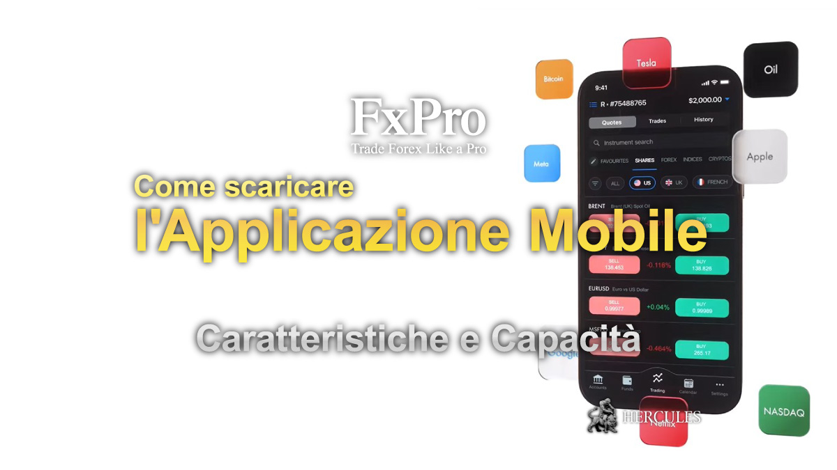 FxPro - Come scaricare l'Applicazione Mobile FXPro - Caratteristiche e Capacità