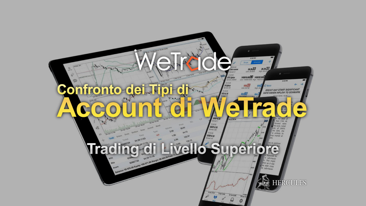 WeTrade Forex - Confronto dei Tipi di Account Forex di WeTrade