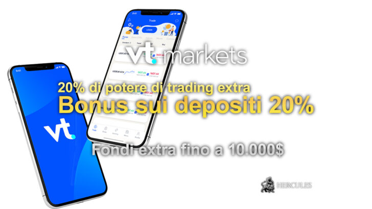 Bonus sui depositi 20% VT Markets