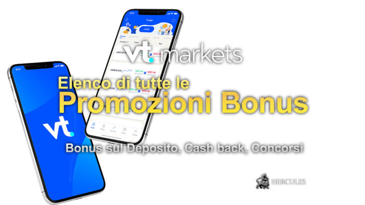 Elenco di tutte le Promozioni Bonus di VTMarkets - Bonus sul Deposito, Cash back, Concorsi ed altro ancora