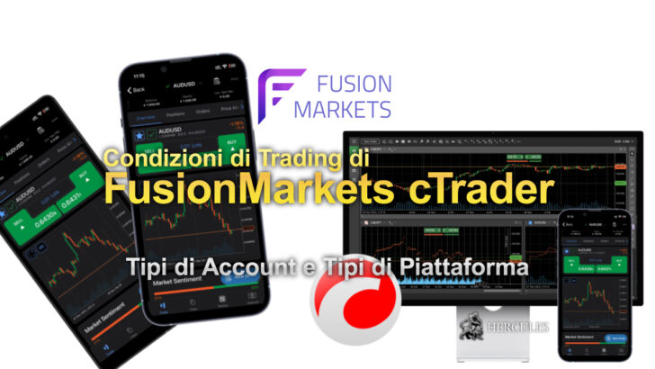 Condizioni di Trading di FusionMarkets cTrader Tipi di Account e Tipi di Piattaforma