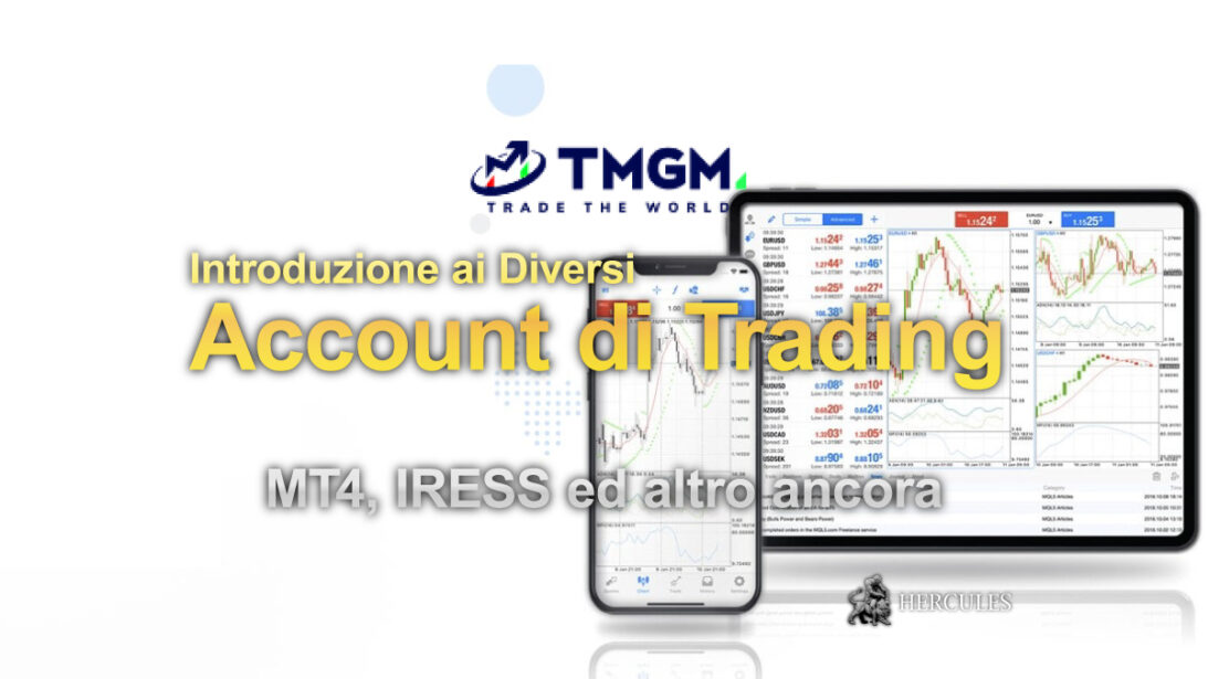 Sommario dei Tipi di Account e delle Piattaforme di Trading di TMGM MT4, IRESS ed altro ancora