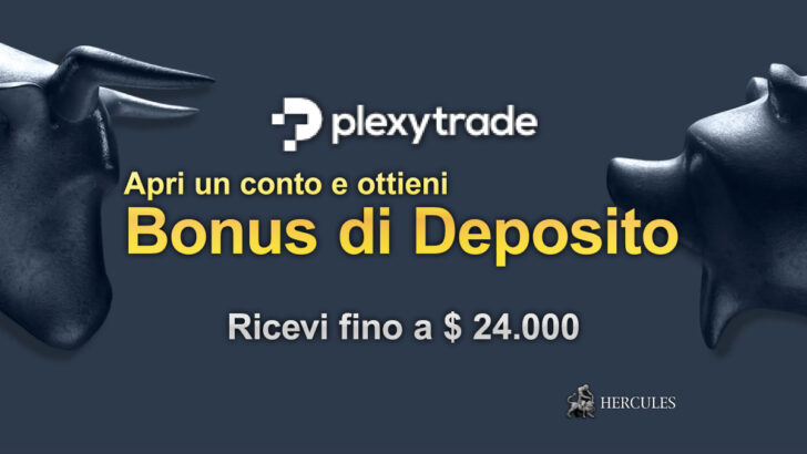 Bonus di deposito del 120% offerto da Plexytrade