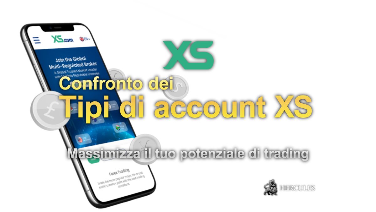 XS - Confronto dei tipi di conto di trading XS | Conti Professional, Elite e VIP