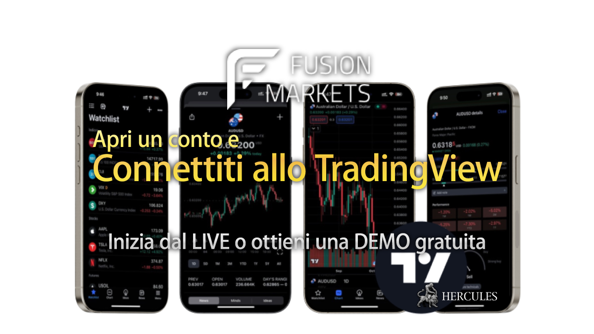 FusionMarkets - Apri un conto FusionMarkets e connettiti allo strumento TradingView