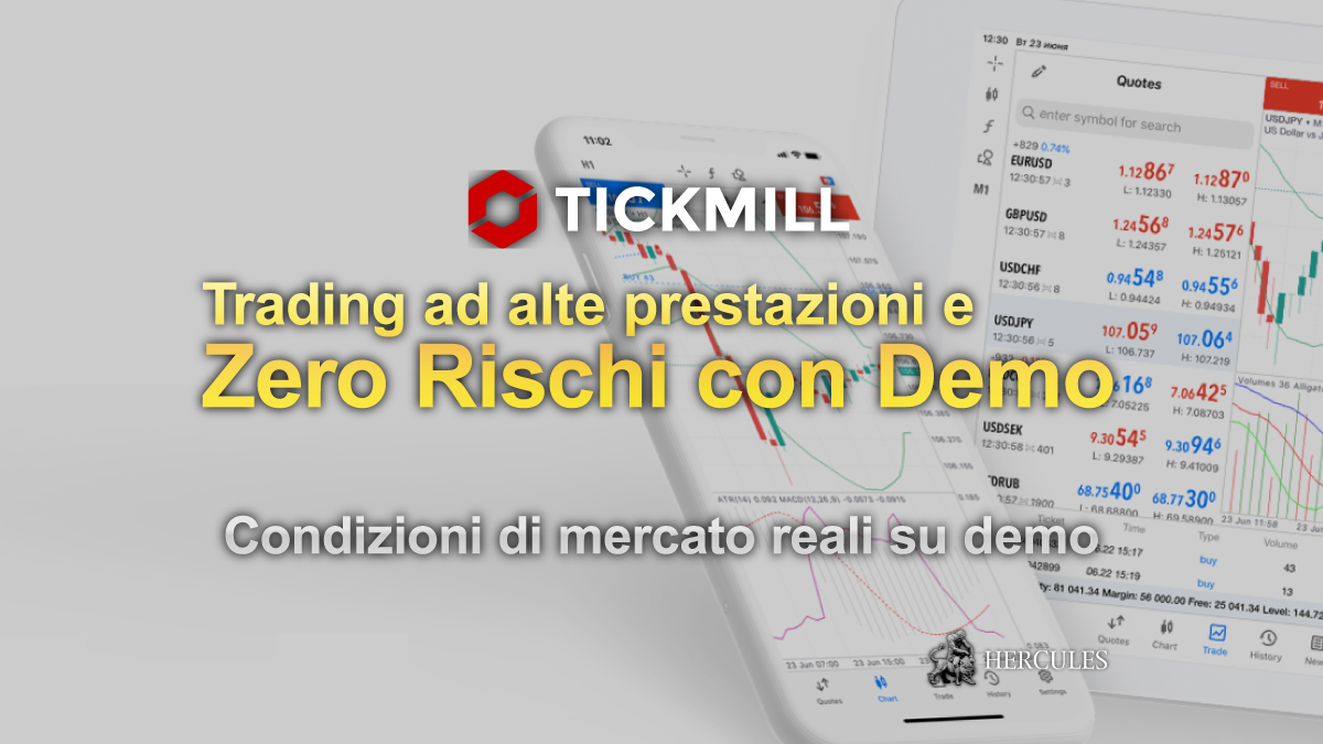 Tickmill - Trading ad alte prestazioni e zero rischi con Account demo Tickmill