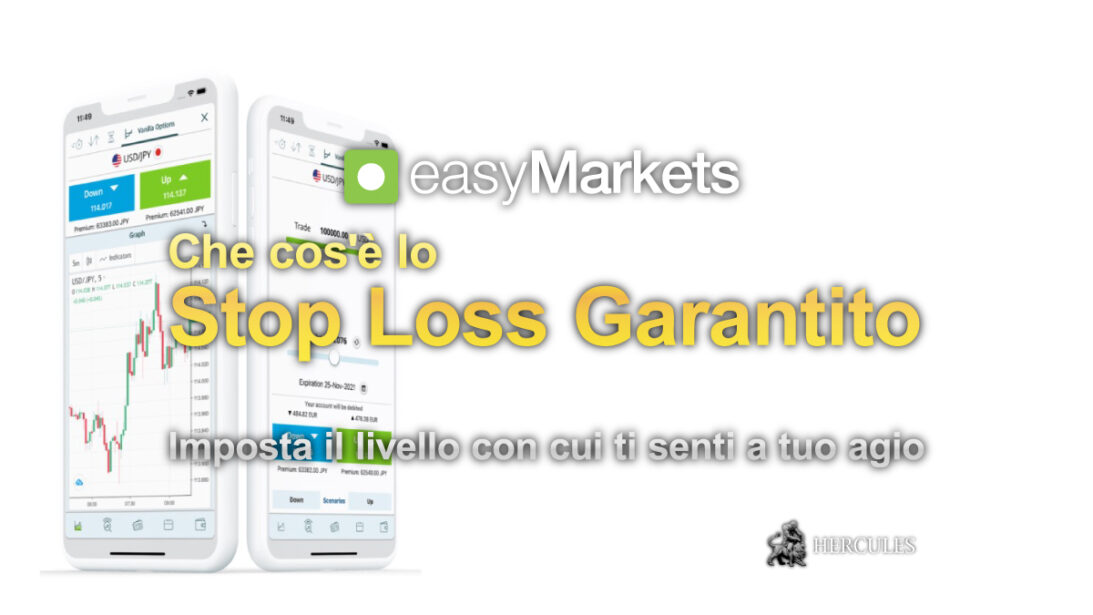 Stop Loss Garantito Gratuito offerto da easyMarkets