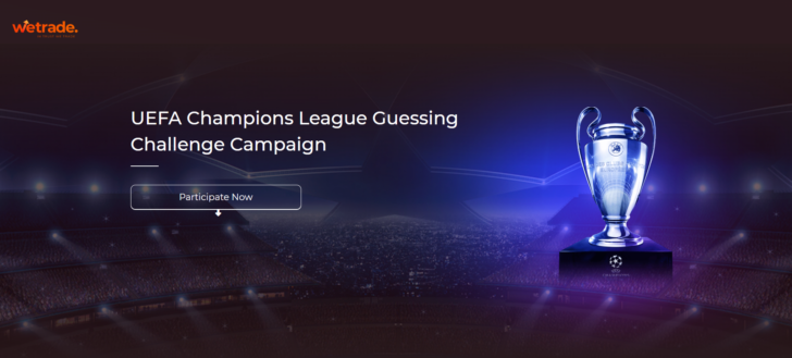 Campagna della UEFA Champions League Guessing Challenge di WeTrade