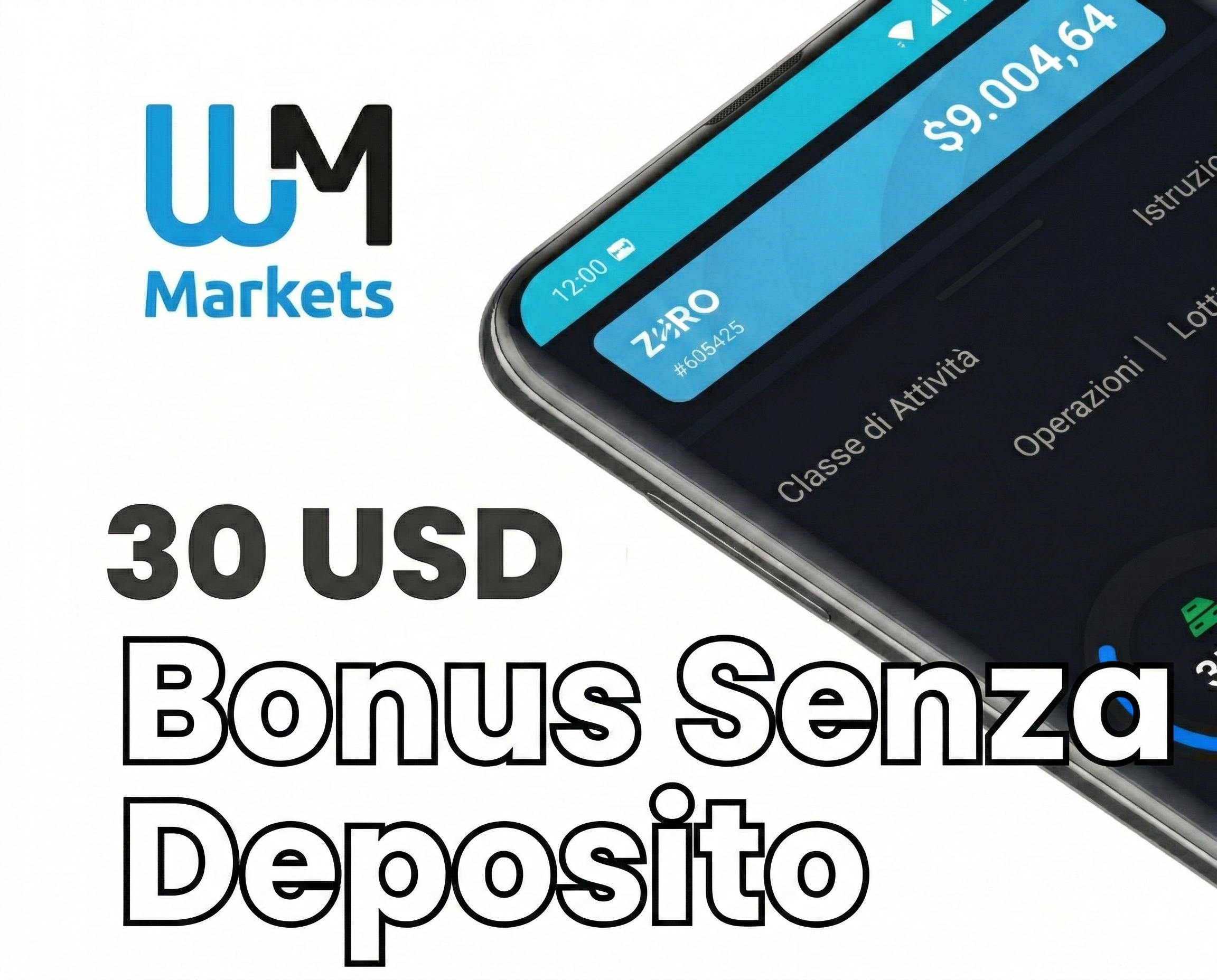 Bonus di benvenuto WMMarkets di 30 $ - WM Markets Bonus di Benvenuto da $30: Regole di trading senza deposito e richiesta.