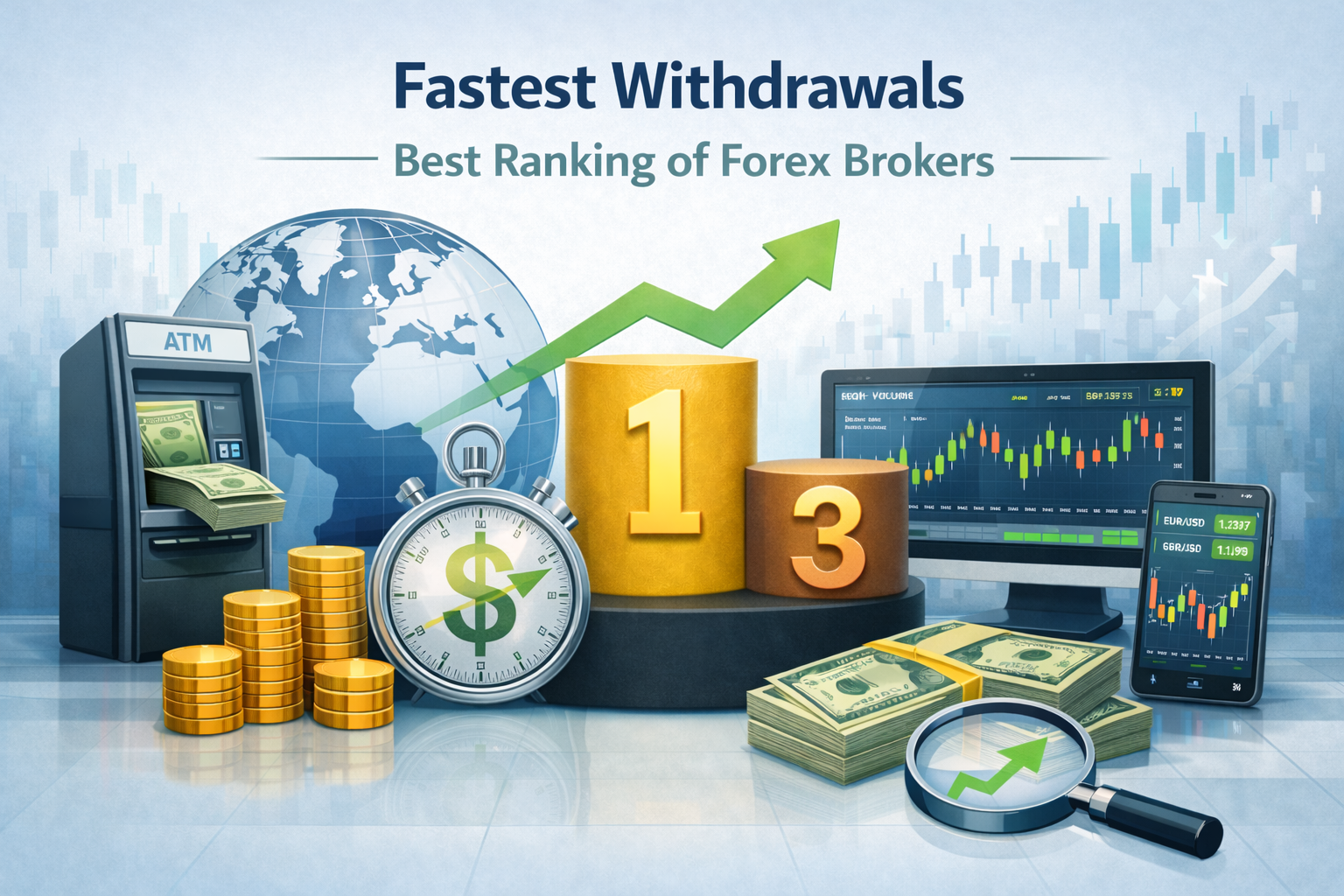Prelievi più veloci – Miglior classifica 2026 dei broker Forex