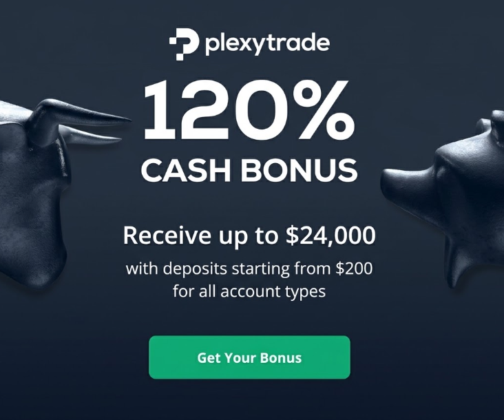 Plexytrade - Bonus Cash 120% di PlexyTrade