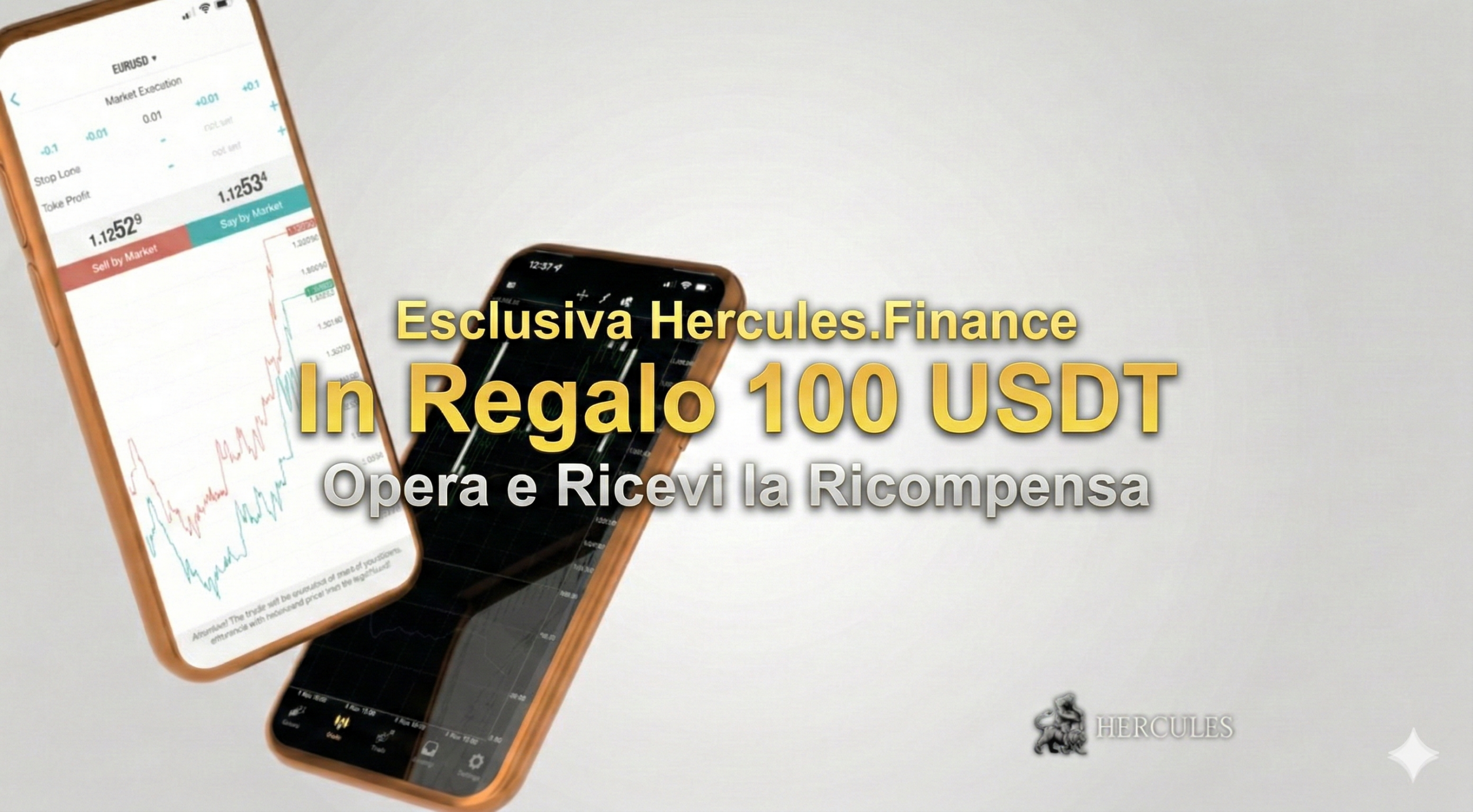 Bonus di apertura conto da 100 USDT - Esclusiva Hercules Finance