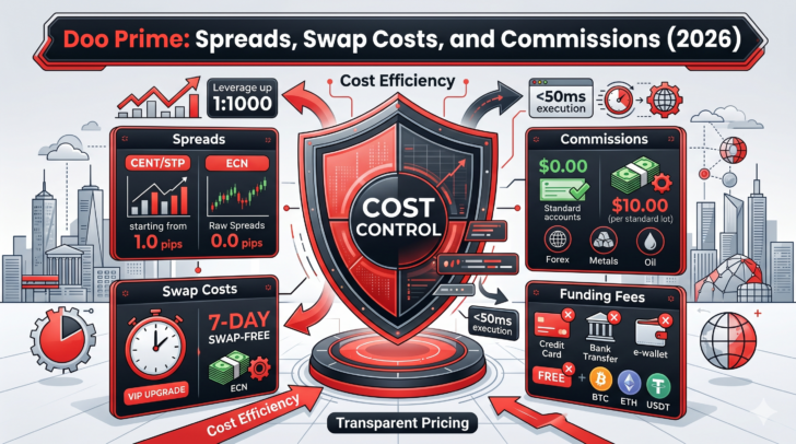 Report DooPrime Aprile 2026: Spread, costi Swap, Funding Fees e altre commissioni
