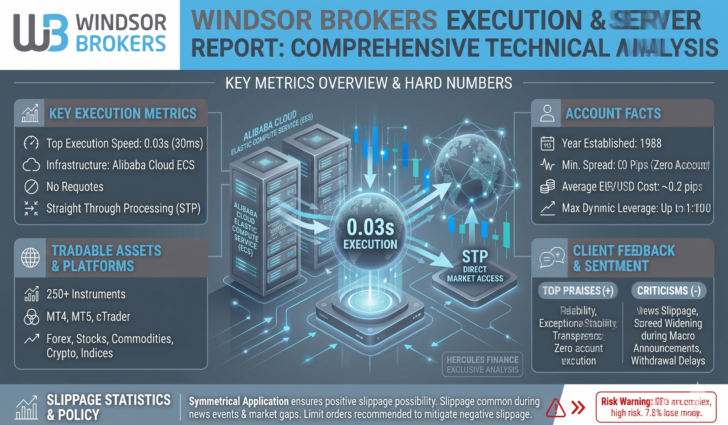 Rapporto Windsor Brokers: Velocità di Esecuzione, Slippage, Rifiuto Ordini/Requote ecc.