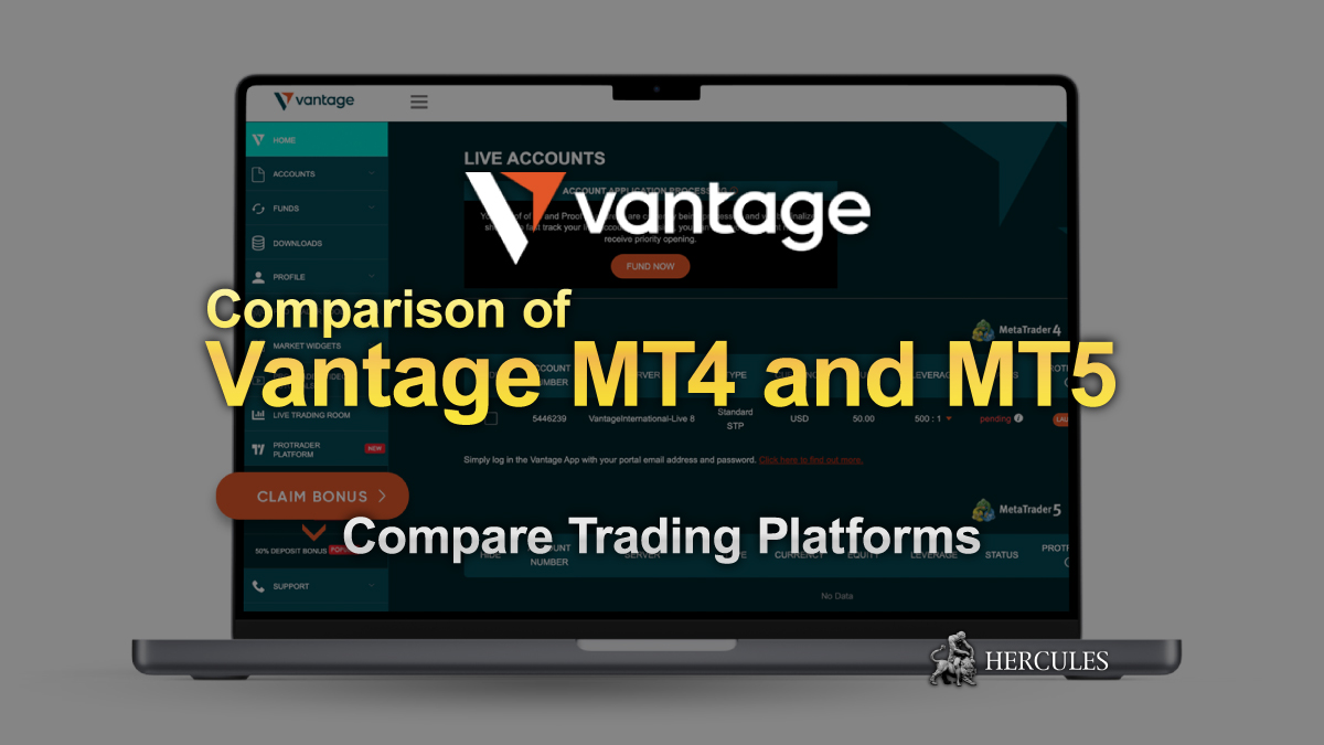 VantageMarkets - Confronto tra le piattaforme MT4 e MT5 di Vantage Markets